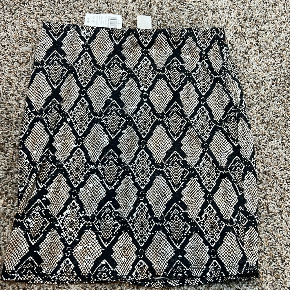 Windsor Snake Mini Skirt -Size M